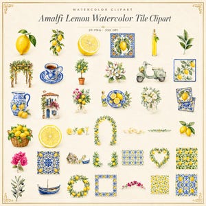 WonderfulPNG enhanced bundle grid preview page 1 of 1 — amalfi-lemon-tiles