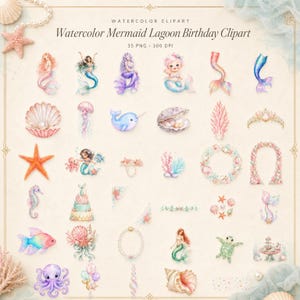 WonderfulPNG enhanced bundle grid preview page 1 of 1 — mermaid-lagoon-party