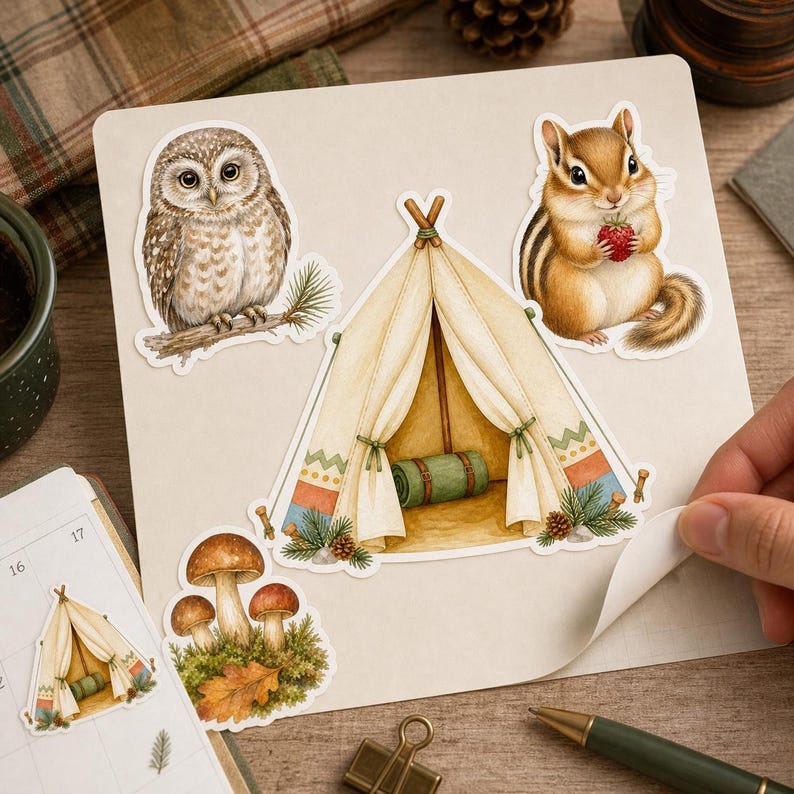 Lifestyle scene - sticker sheet