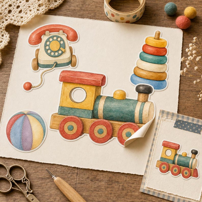Lifestyle scene - papercraft