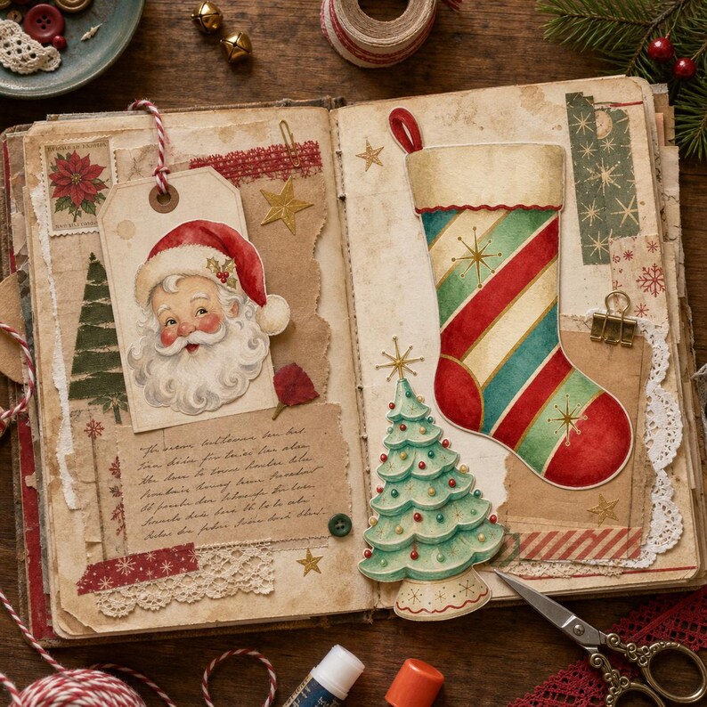 Lifestyle scene - junk journal