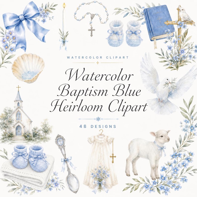 watercolor baptism clipart