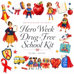 drug free school clipart