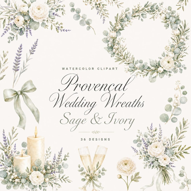 provençal wedding wreaths