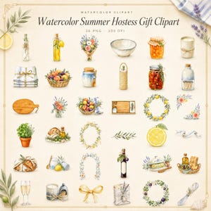 WonderfulPNG enhanced bundle grid preview page 1 of 1 — french-summer-hostess-gift-clipart