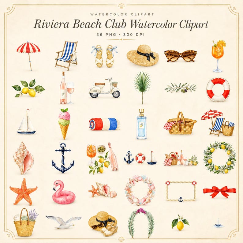 WonderfulPNG enhanced bundle grid preview page 1 of 1 — beach-club-riviera-summer