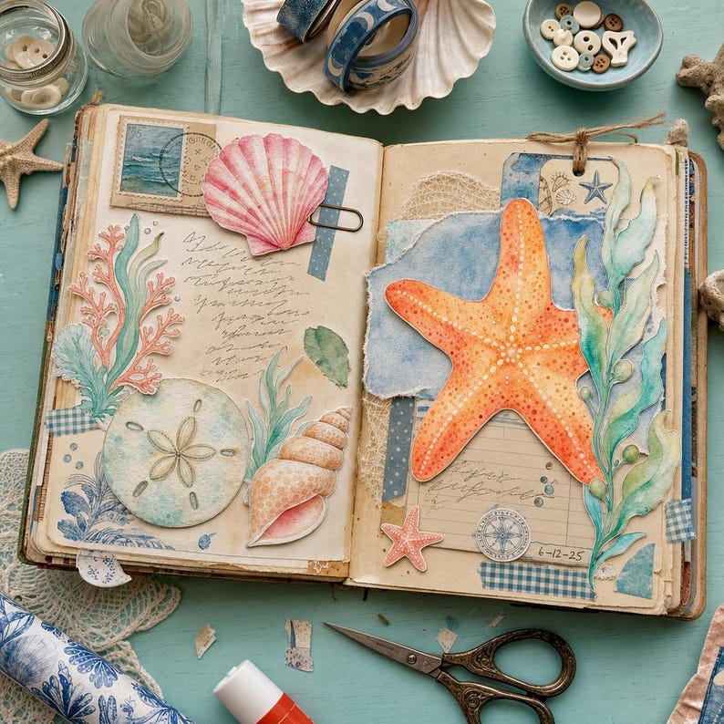 Lifestyle scene - junk journal