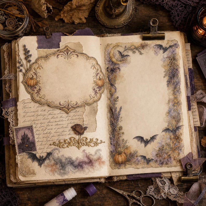 Lifestyle scene - junk journal