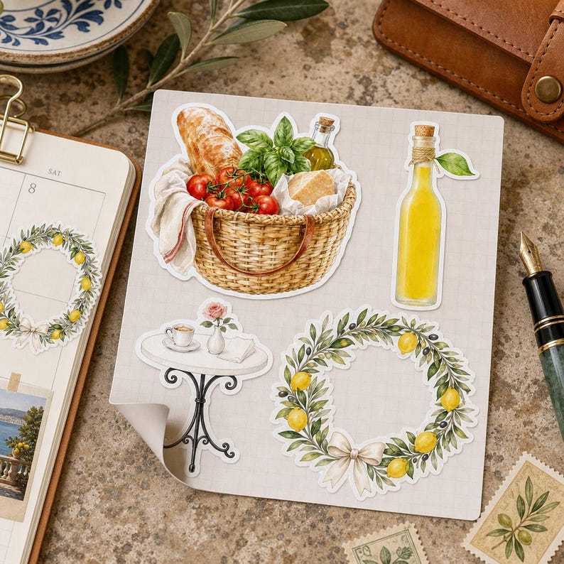 Lifestyle scene — sticker sheet