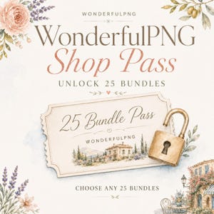 50 surprise watercolor PNG collections