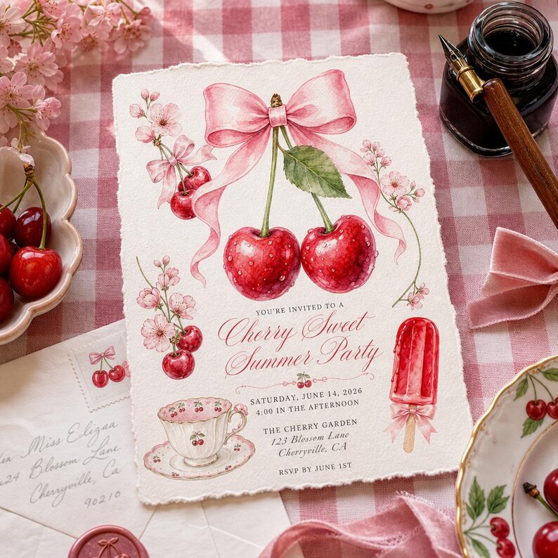 Lifestyle scene — wedding invite