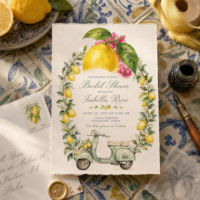 Lifestyle scene — wedding invite