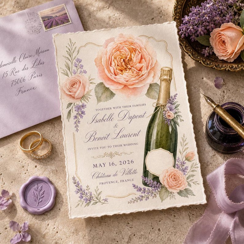 Lifestyle scene - wedding invite