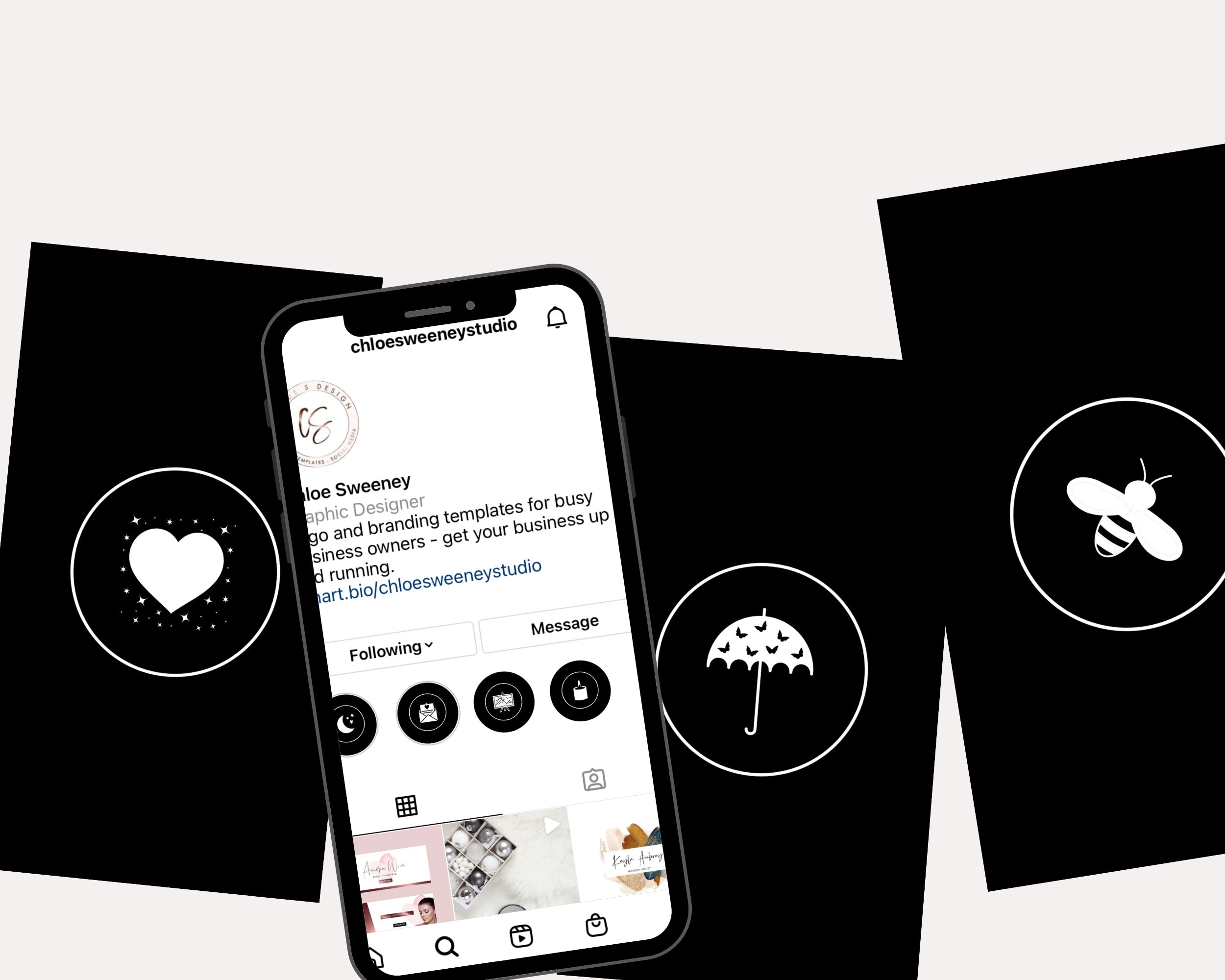 Instagram Highlight Covers Black and White Instagram | Etsy