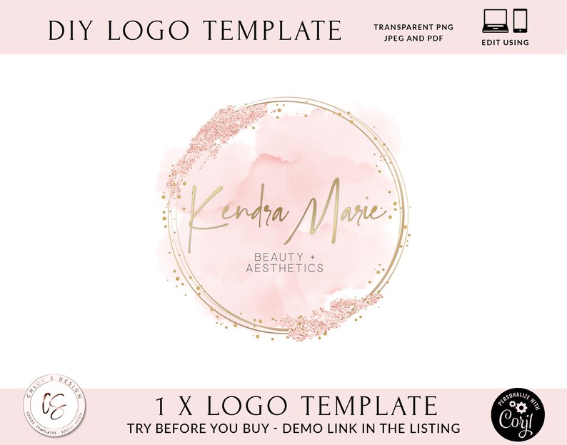 Rose Gold And Gold Circle Logo Design Beauty And Skin Care Etsy Rose Gold And Gold Circle Logo Design Beauty And Skin Care Etsy