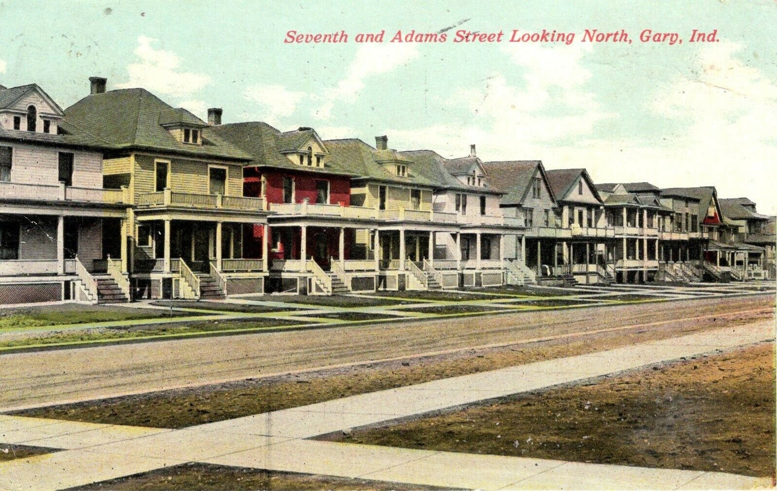 Gary Indiana Residential Houses on Seventh and Adams Etsy