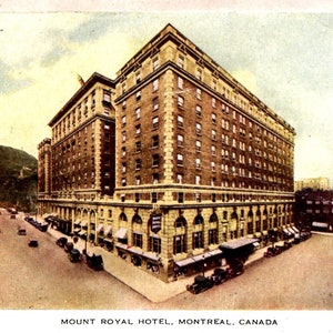 Montréal, Québec, Canada, Hôtel Mont-Royal, en 1947, carte postale ancienne, carte postale ancienne