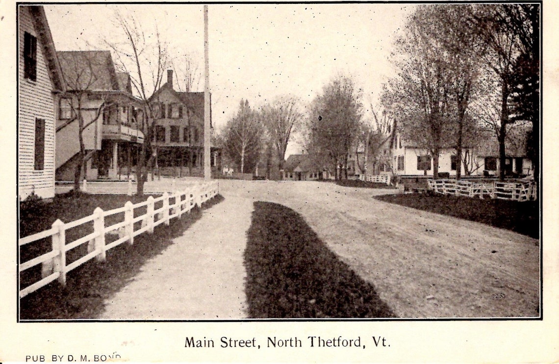 North Thetford Vermont Looking down the dirt roads of Main Etsy