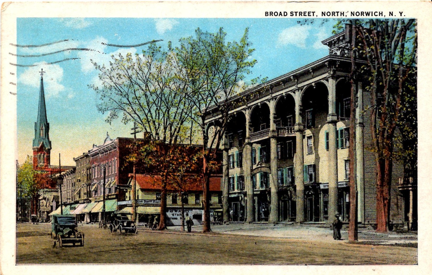 Norwich New York Driving downtown on Broad Street in 1934 Etsy