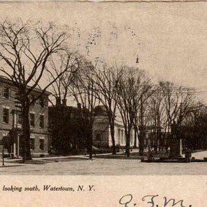 Watertown, New York - A Look down Washington Street - en 1907 - Carte postale ancienne, Carte postale ancienne