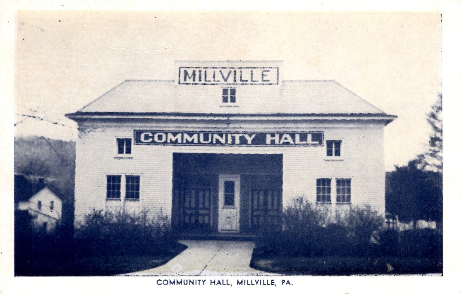 Millville Pennsylvania A view of the Community Hall Etsy
