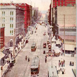 Seattle, Washington - Trolley on Second Avenue - en 1906 - Carte postale ancienne, Carte postale ancienne