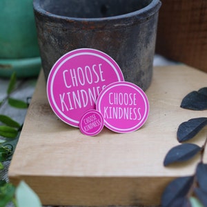 Choose Kindness Sticker - Vinyl Decal Sticker - Laptop Decal - Waterproof Sticker - Water Bottle Decal - Positive Sticker - Journal Decal