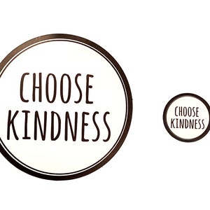 Choose Kindness Sticker Modern Laptop Sticker Cute Water Bottle Sticker Unique Cell Phone Sticker Whimsical Waterproof Sticker image 9