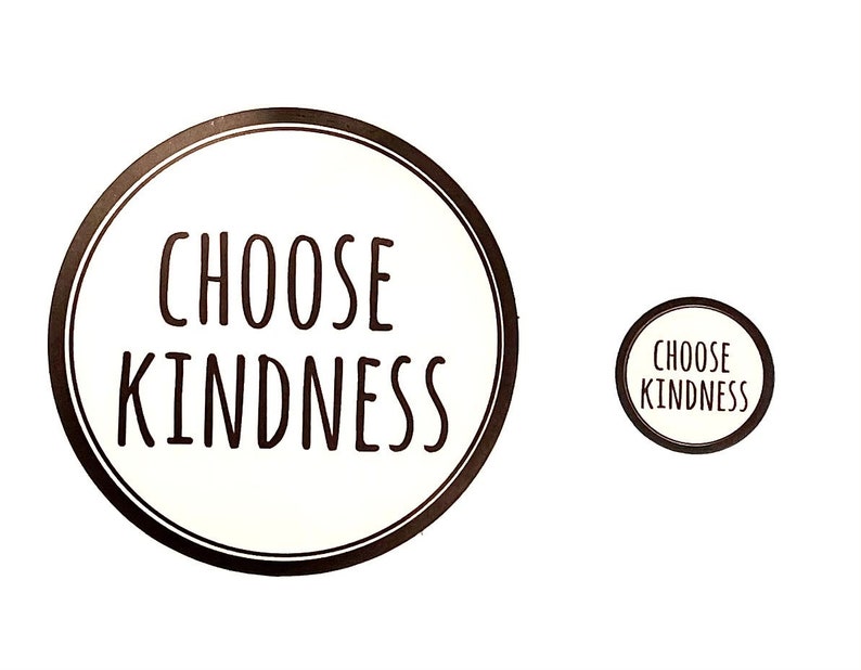 Choose Kindness Sticker Modern Laptop Sticker Cute Water Bottle Sticker Unique Cell Phone Sticker Whimsical Waterproof Sticker image 9