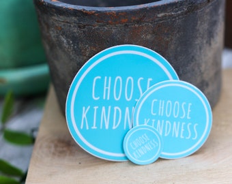 Choose Kindness Sticker - Inspirational Sticker - Positive Message - Vinyl Waterproof Sticker - Laptop Sticker - Water Bottle Sticker