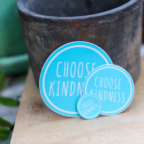 Choose Kindness Sticker - Inspirational Sticker - Positive Message - Vinyl Waterproof Sticker - Laptop Sticker - Water Bottle Sticker