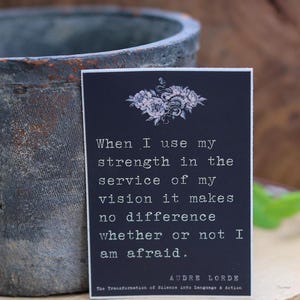 Audre Lorde Quote Sticker - Feminist Inspiration