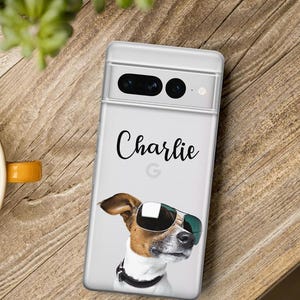 Personalized Pet Photo Phone Case - Custom TPU Clear Cover for Google Pixel