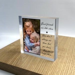 Personalized Family Photo Block: 3D Acrylic Picture Frame