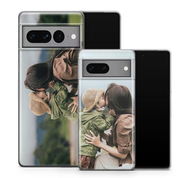 Personalised custom photo text gel phone case for Google Pixel 8 Pro 7 Pro 7A Your photo cover