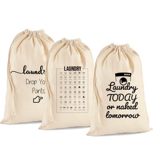 Laundry Bag 100% Cotton Extra-Large Heavy Duty Fabric Bag in Natural Colour - XL (75 x 49 cm / 29,5&quot; x 19,3&#39;&#39; 38 litres)