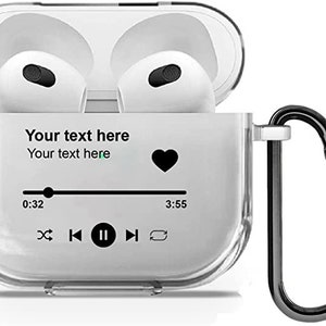 Personalised protective Case favourite song musician band Case for Apple Airpods Pro 2, 1 2 3 and Pro