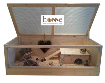Large Indoor Guinea Pig Cage with Roof 120x60cm