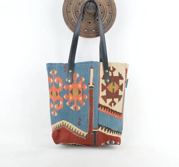 Vintage Kilim handbag with ELIBELINDEpattern | Etsy