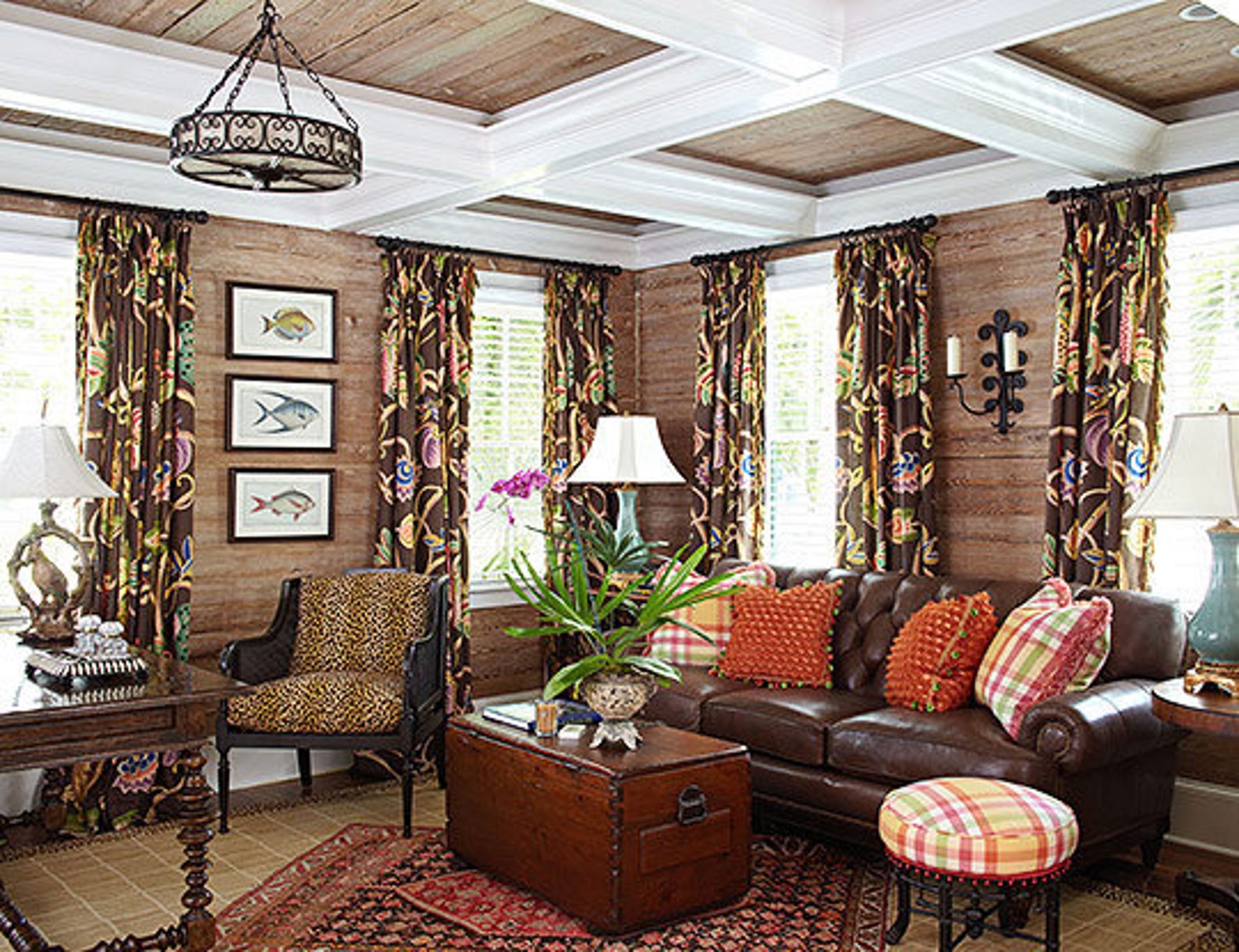 CLARENCE HOUSE JEMBALA Ethnic Monkeys Lions Linen Toile Fabric Etsy