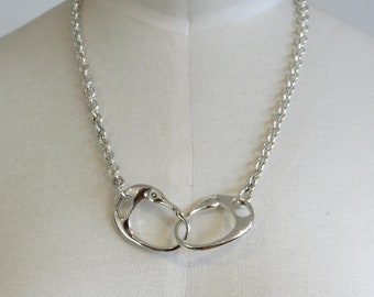 Solid Sterling Silver Handcuff Necklace Keith Richards