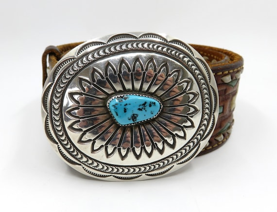 Important Vintage Navajo Arnold Blackgoar Turquoise Native American Jewelry Silver Bracelet Important Vintage Navajo Arnold Blackgoar Turquoise Native American Jewelry Silver Bracelet