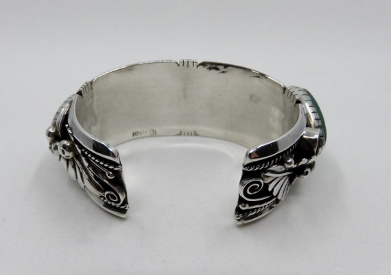 Huge 94 Grams Vintage Native American Navajo Sterling Silver Turquoise Buckle Old Huge 94 Grams Vintage Native American Navajo Sterling Silver Turquoise Buckle Old