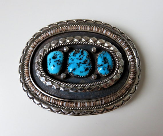 Alvin Boy Vintage Native American Navajo Royston Turquoise Sterling Silver Bracelet Signed Alvin Boy Vintage Native American Navajo Royston Turquoise Sterling Silver Bracelet Signed