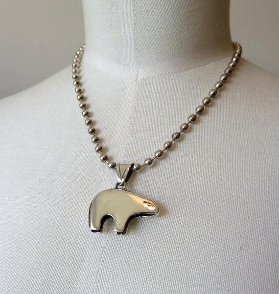 Sterling Silver Fetish Bear Pendant Sterling Silver Fetish Bear Pendant
