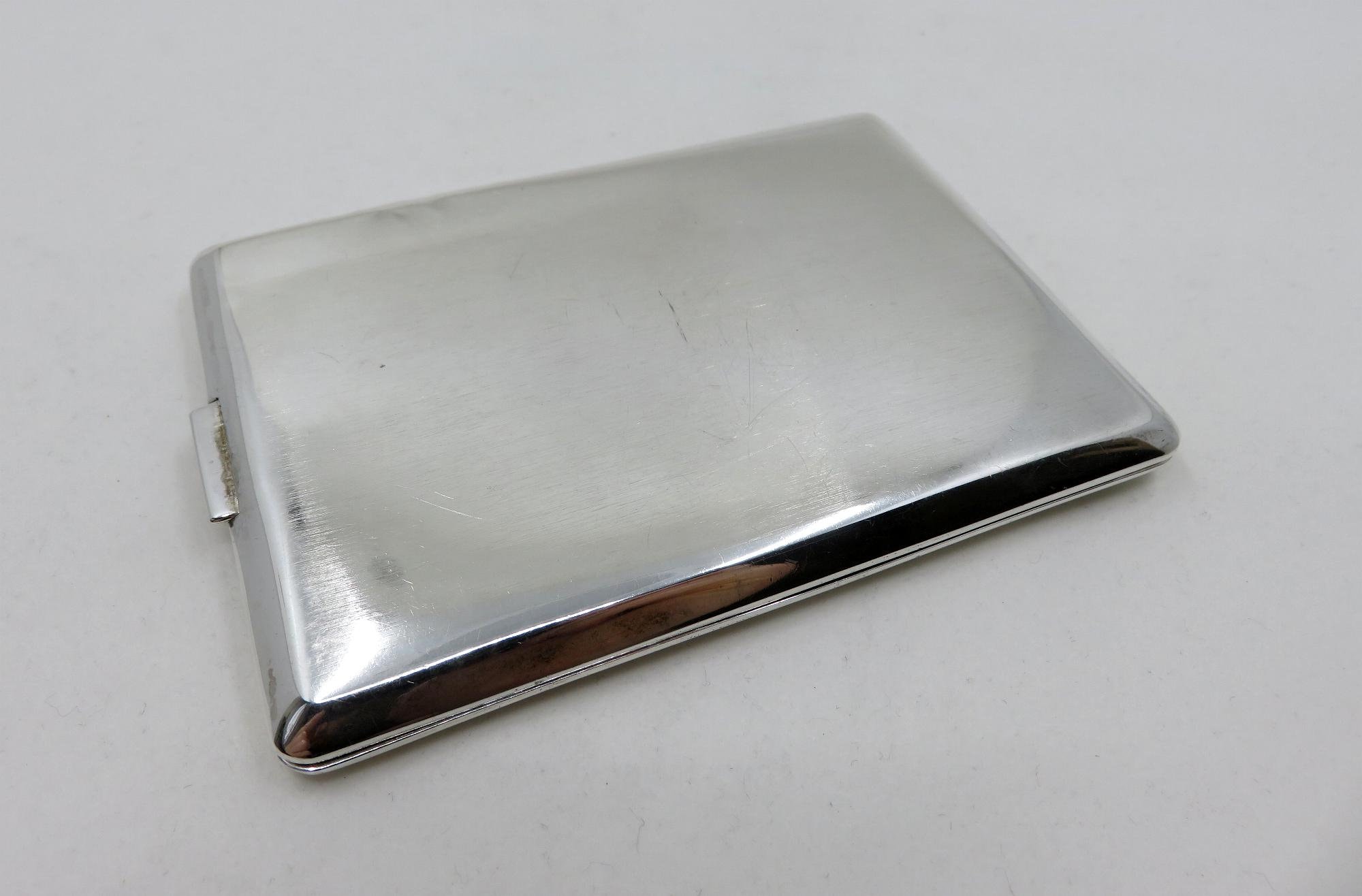 Vintage Mexican Hecho Sterling Silver Cigar Cigarette Case Box signed A ...