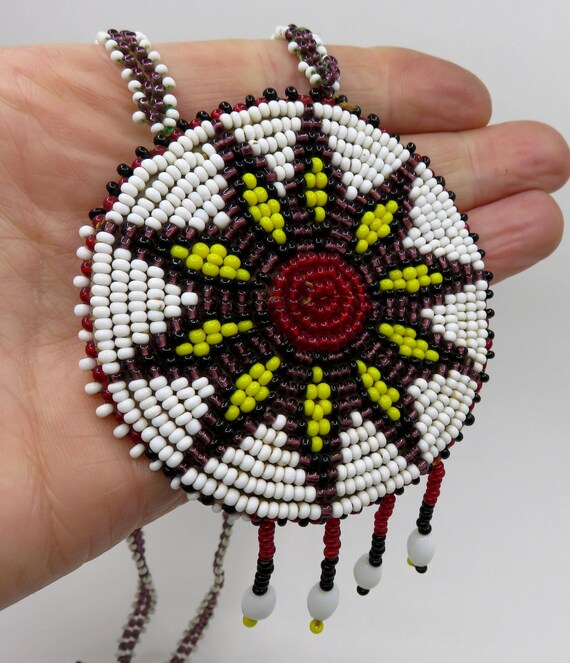 Vintage Navajo Wedding Basket Morning Star Design Bea… - Gem