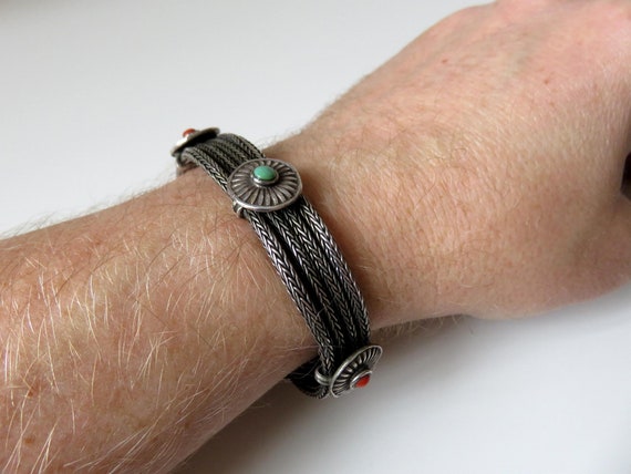 Vintage Rajasthani Sterling Silver Braided Bracelet Vintage Rajasthani Sterling Silver Braided Bracelet
