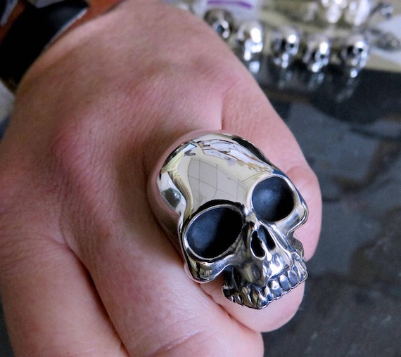 Totenkopfring Tribute to Keith aus Sterling Silber 