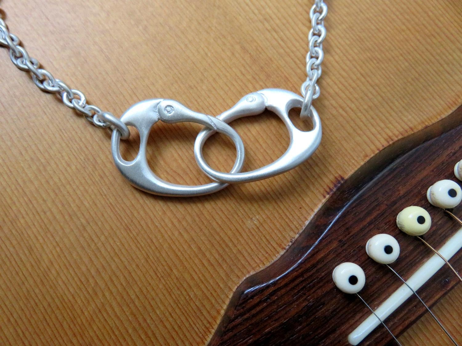 Solid Sterling Silver Handcuff Necklace Keith Richards